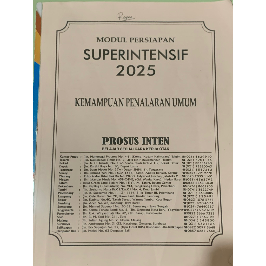 preloved modul superintensif inten