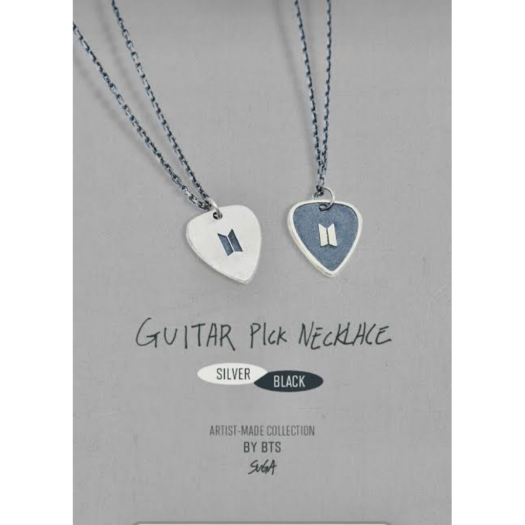 [BTS Artist-Made Collection] Guitar Pick Necklace Black