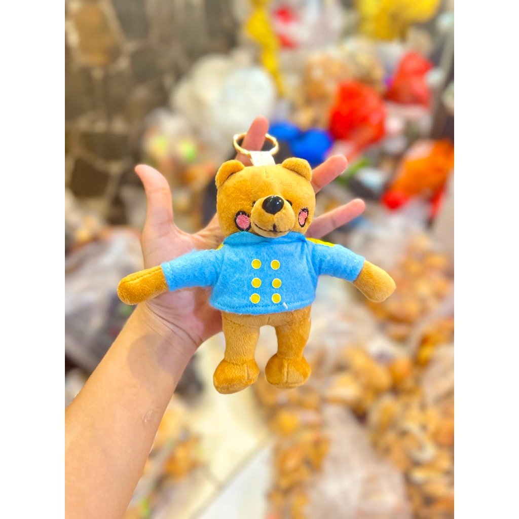 boluon gantungan beruang tas boneka coklat aesthetic lucu diy kkv miniso karakter