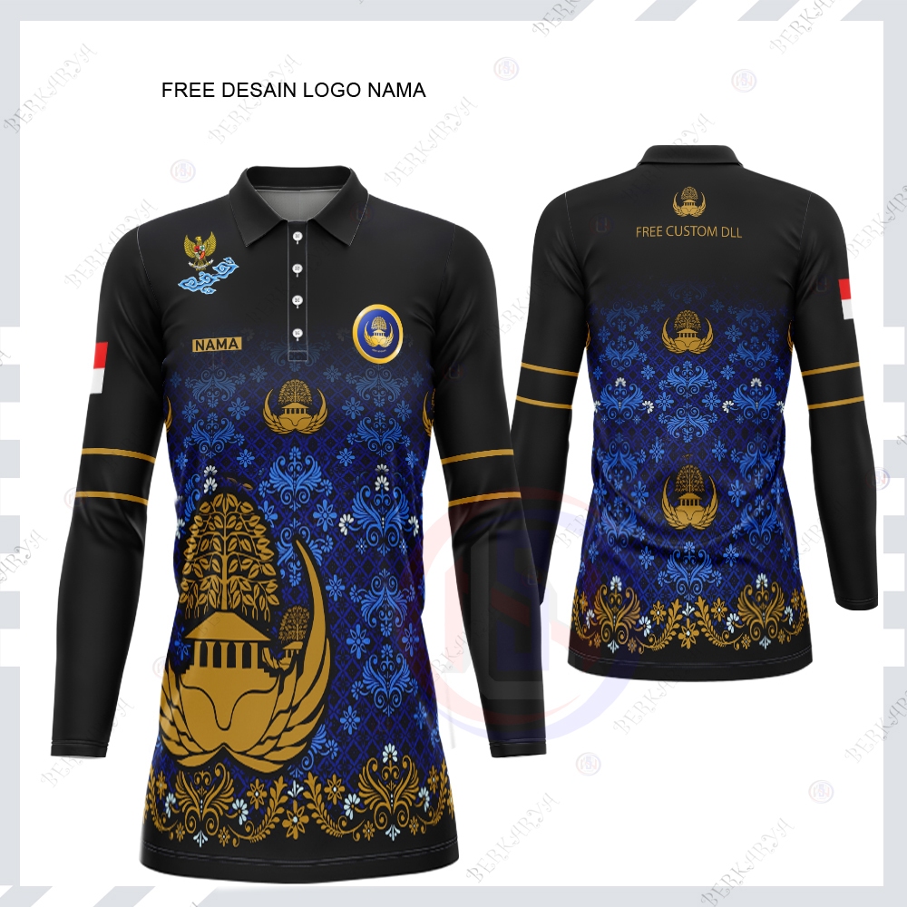 JERSEY TUNIK KORPRI MUSLIMAH / BAJU KORPRI WANITA / KAOS POLO JERSEY KORPRI PRINTING