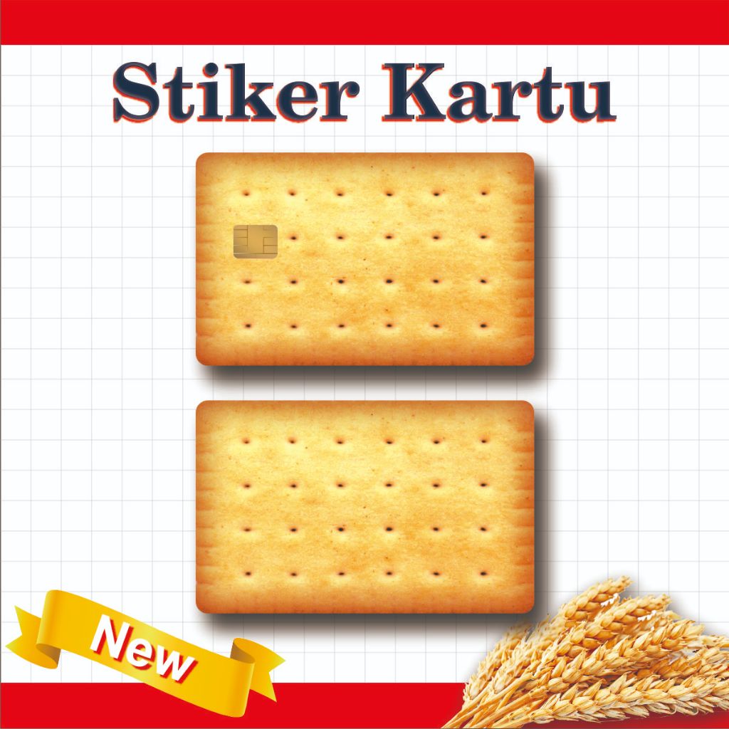 

Sticker Kartu ATM | Flazz | E-M0ney / Skin Card / Garskin Kartu || Tema Biskuit Crackers