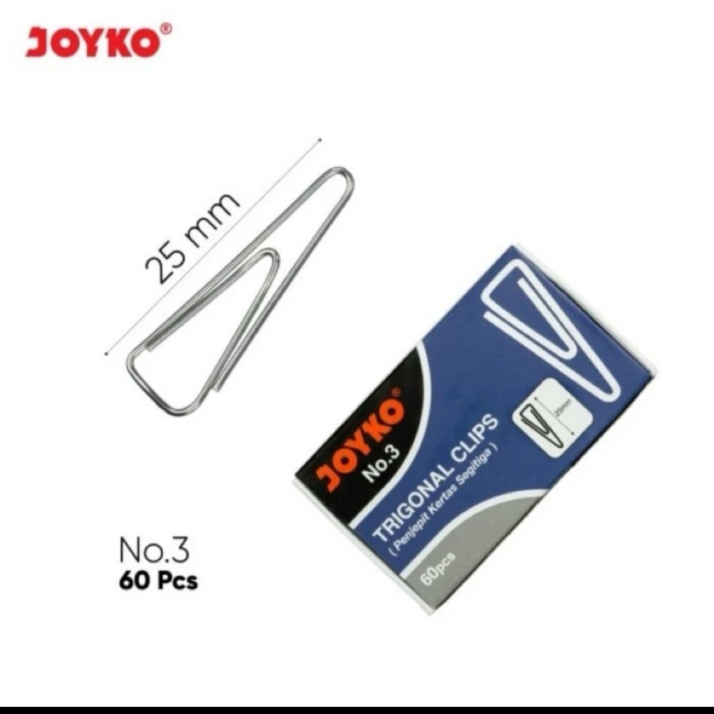 

Trigonal Clips / Paper Clips kecil No 3 - JOYKO