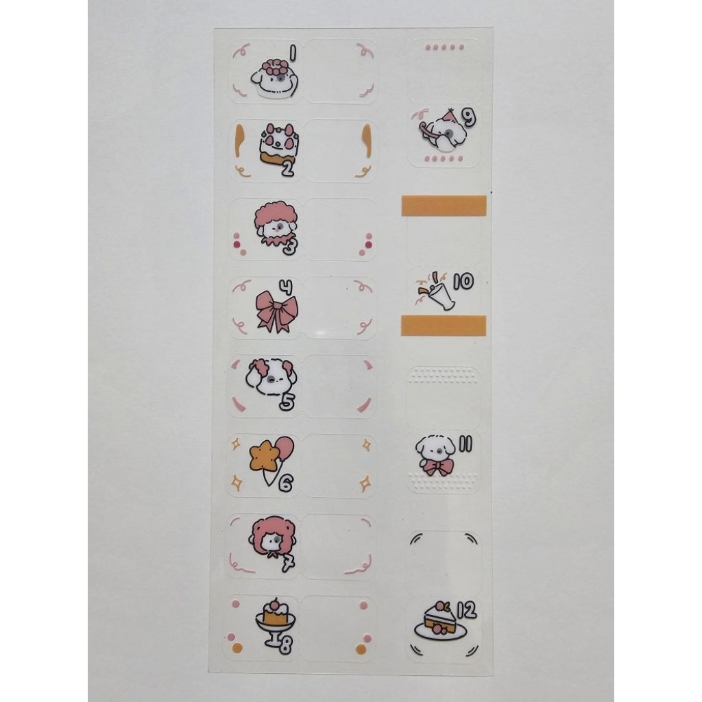 

(Baca Deskripsi) Cardlover Index PET Sticker Cute Dog Series (1 lembar)