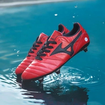 TERLARIS Sepatu Bola Mizuno Kulit Asli Full Besi Super Kuat / Sepatu Bola Kulit Asli Size 39-43
