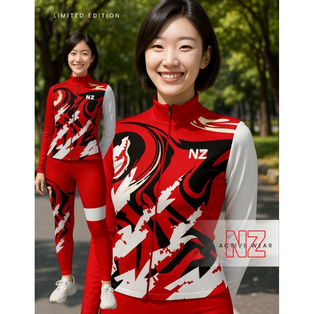 BAJU SENAM AEROBIK SPORT WEAR BERKUALITAS SXB SPORT JACKET KETAT CROP AND LEGGING