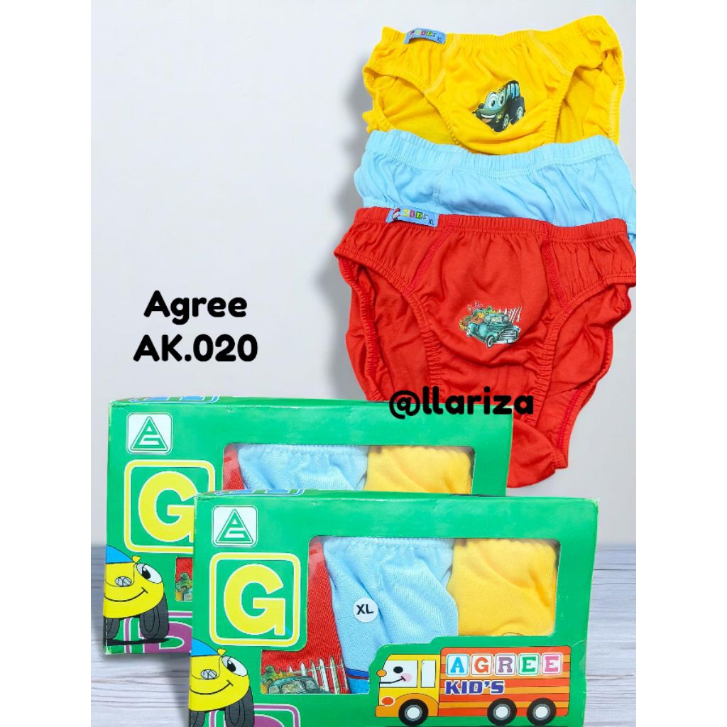 Celana dalam anak cowok laki-laki merk Agree Kids - CD Anak Cowok Laki-laki agree kids