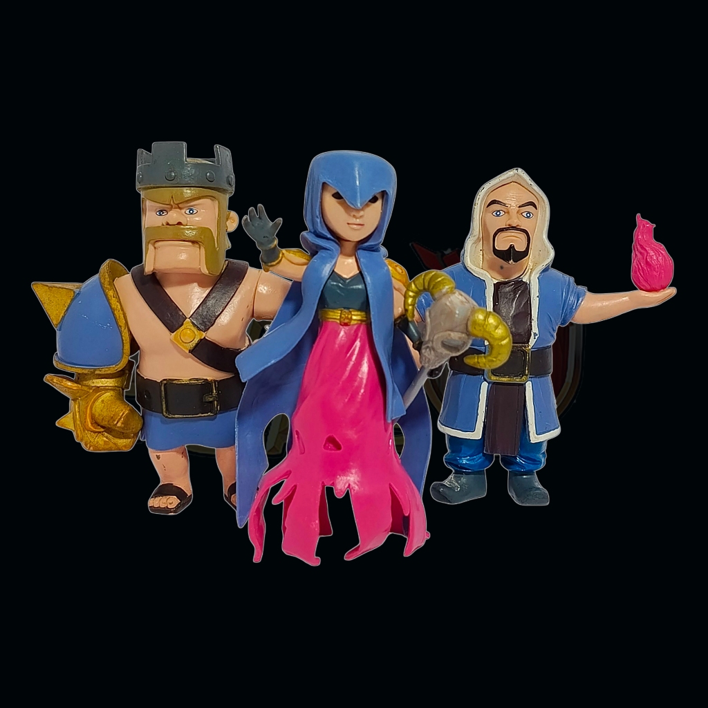 ACTION FIGURE COC FIGURE CLASH OF CLANS BAHAN KARET PADAT