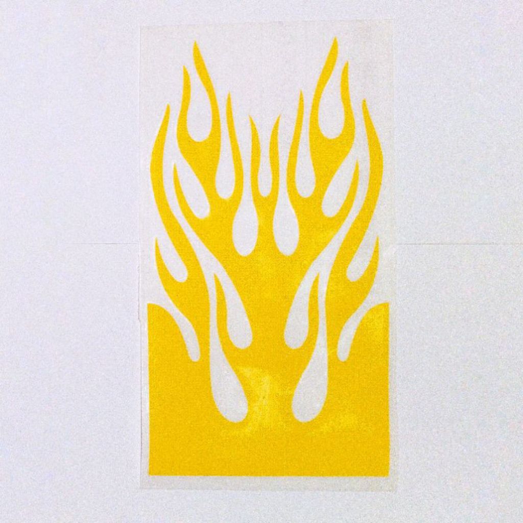 Sticker Motor Api cutting menyala/Stiker spakbor/sticker Api Reflektive/stiker spakbor menyala/stike