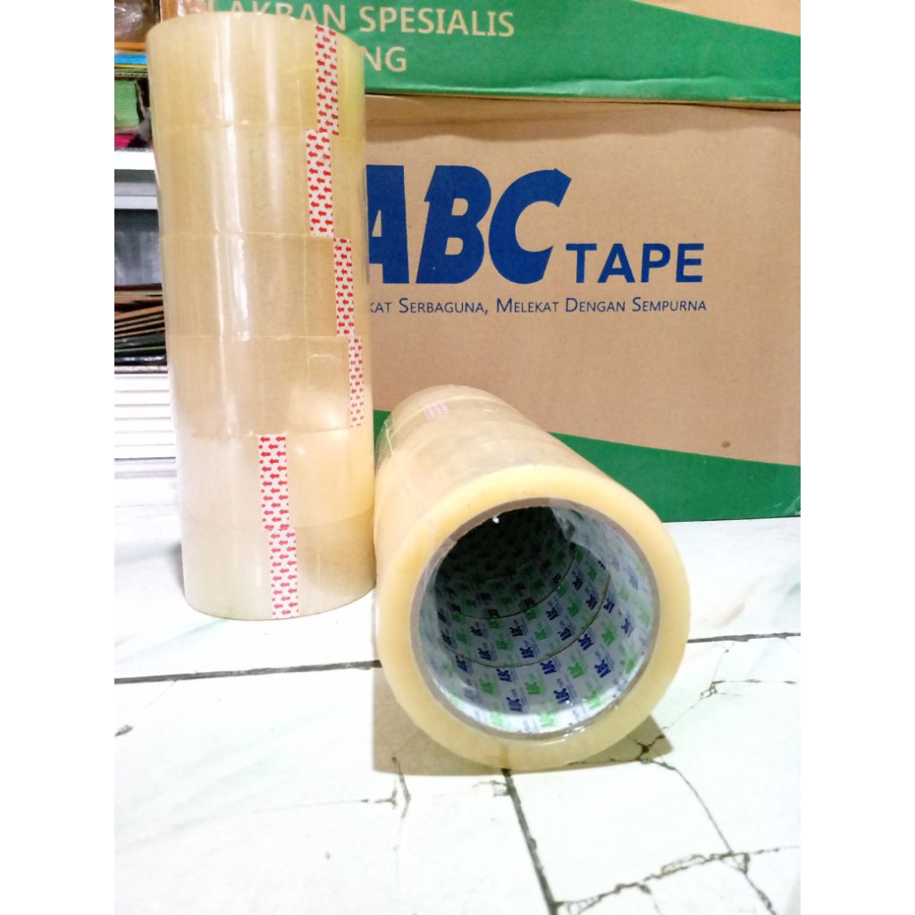 

lakban OPP bening ukuran 45mmx70 yard