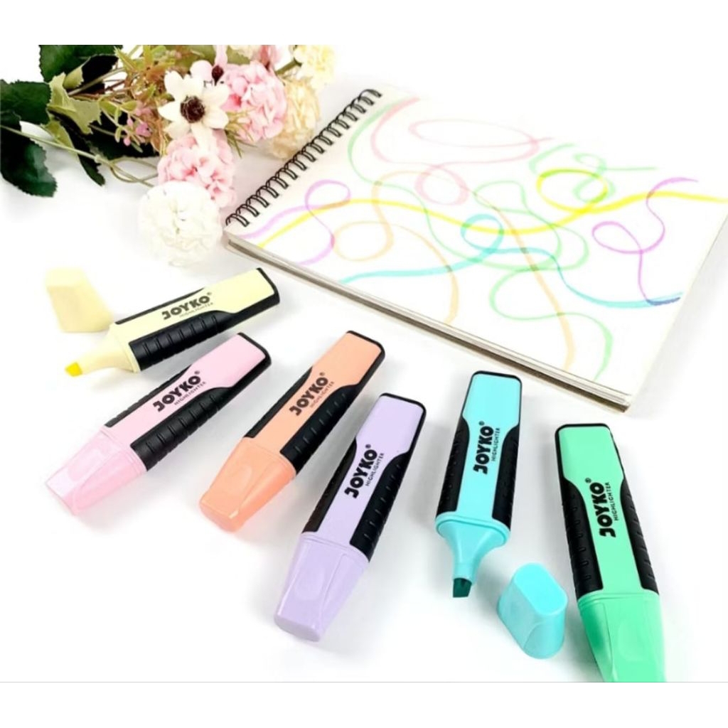 

Highlighter Pastel penanda tulisan buku