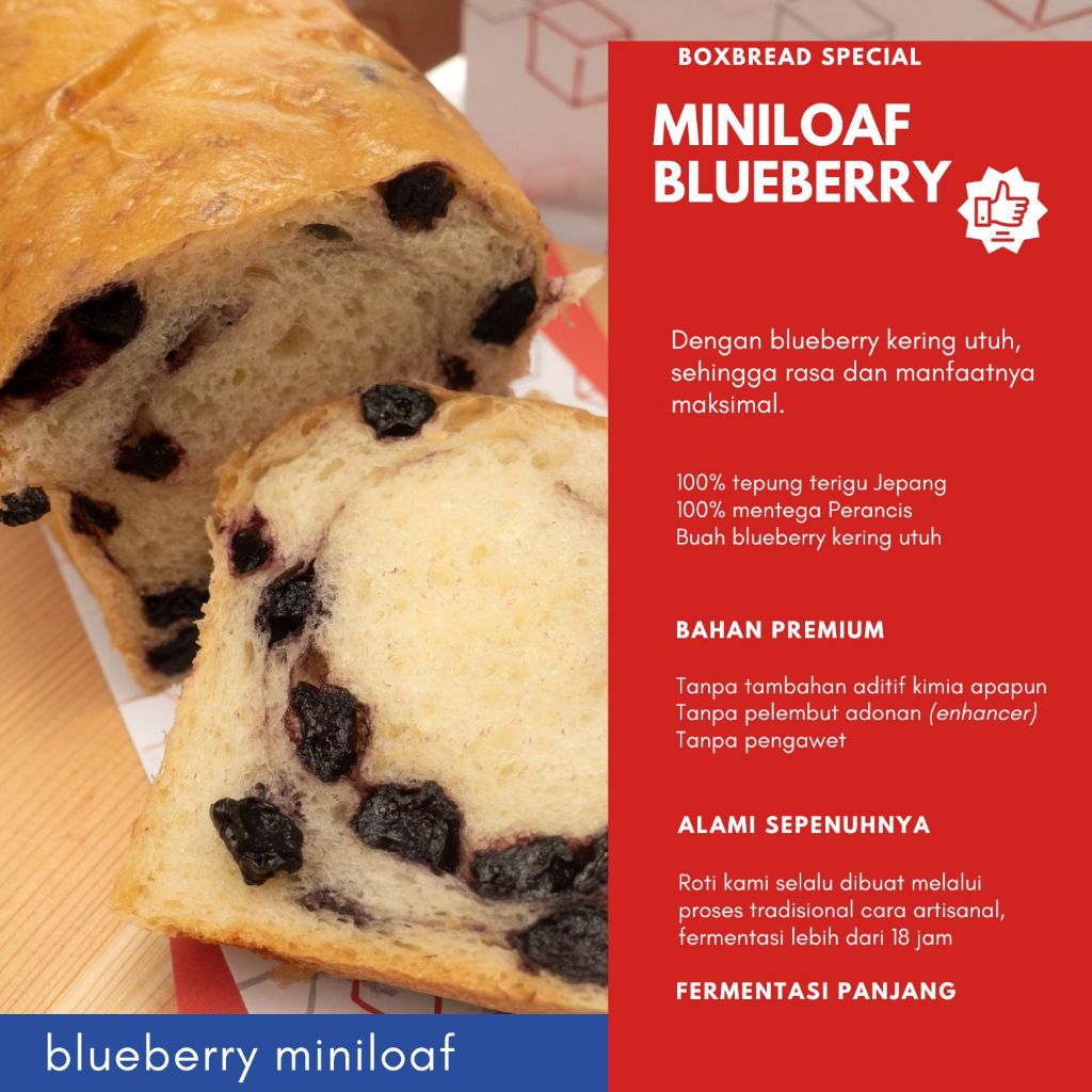 

Roti Blueberry - BoxBread Miniloaf