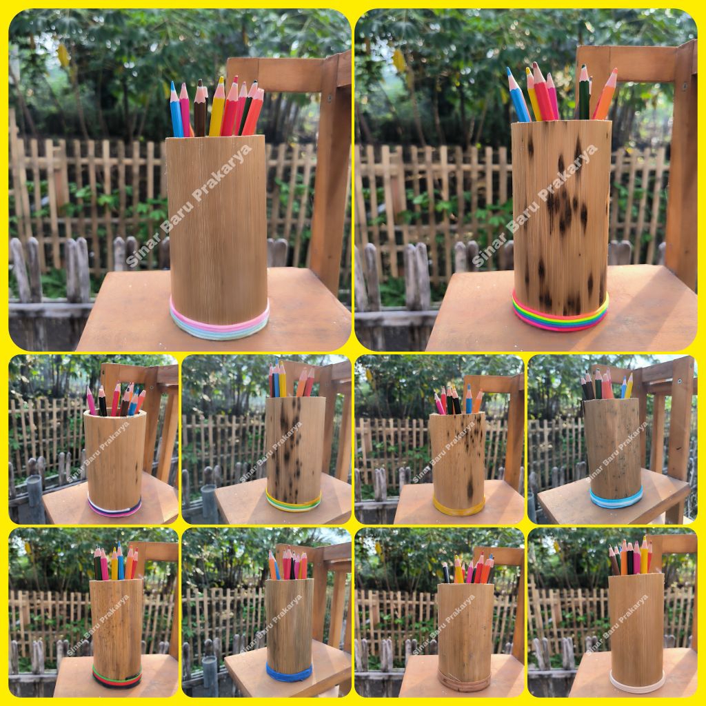 

Tempat Pensil Pencil Pulpen Pen Holder Aesthetic Simple dari Bambu Prakarya