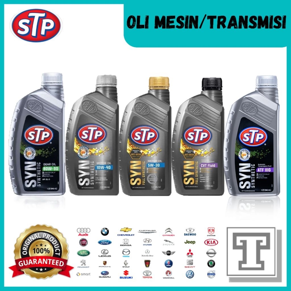 STP Oli Mobil 10W40, 5W30, 80W90, CVT, ATF