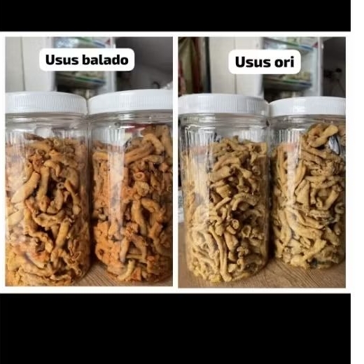 

Kripik usus enak ori dan balado