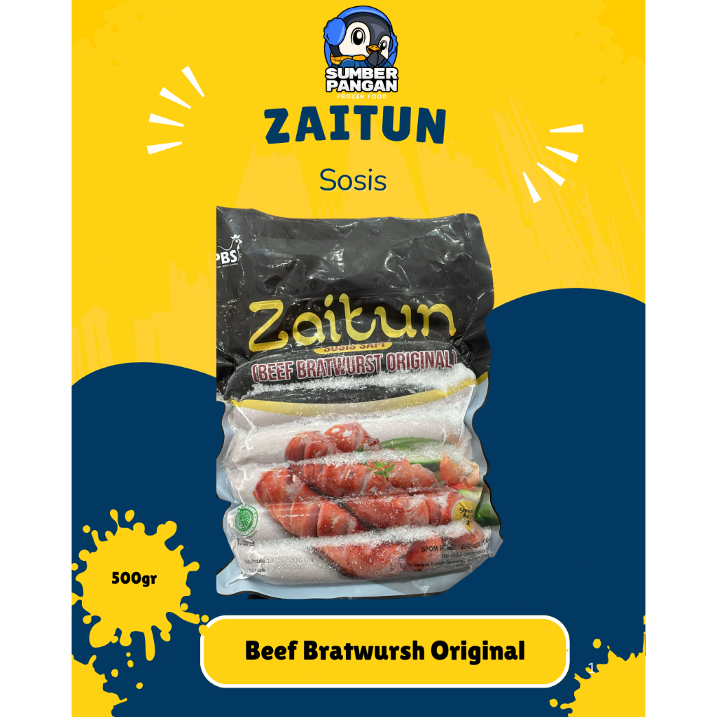 

Zaitun Sosis Beef Bratwurst 500gr