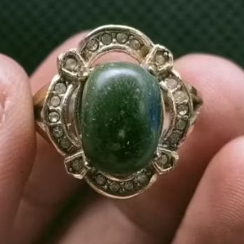 Cincin Batu Akik Pandan Suji