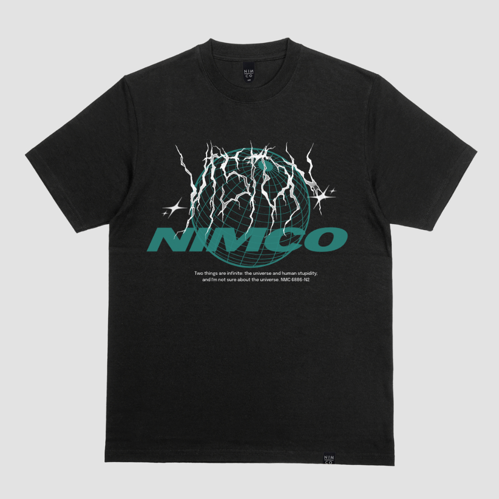 Kaos Nimco Vision 00022 F1 Black Tshirt - Kaos pria distro original 100%