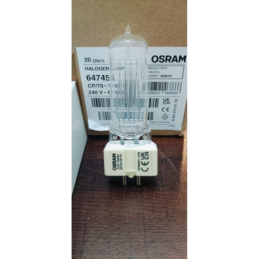 OSRAM Lampu Halogen 64745 CP/70 1000w 240v GX9.5