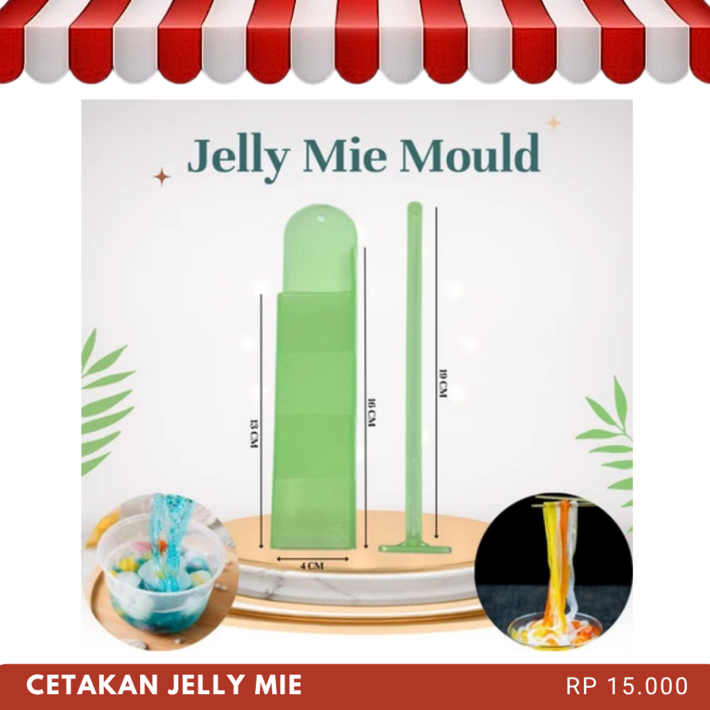 READY TEBAL Cetakan Jelly Mie Cetakan Agar Jelly Cetakan Mie Plastik Jelly Noodle Jelly Maker Cetaka