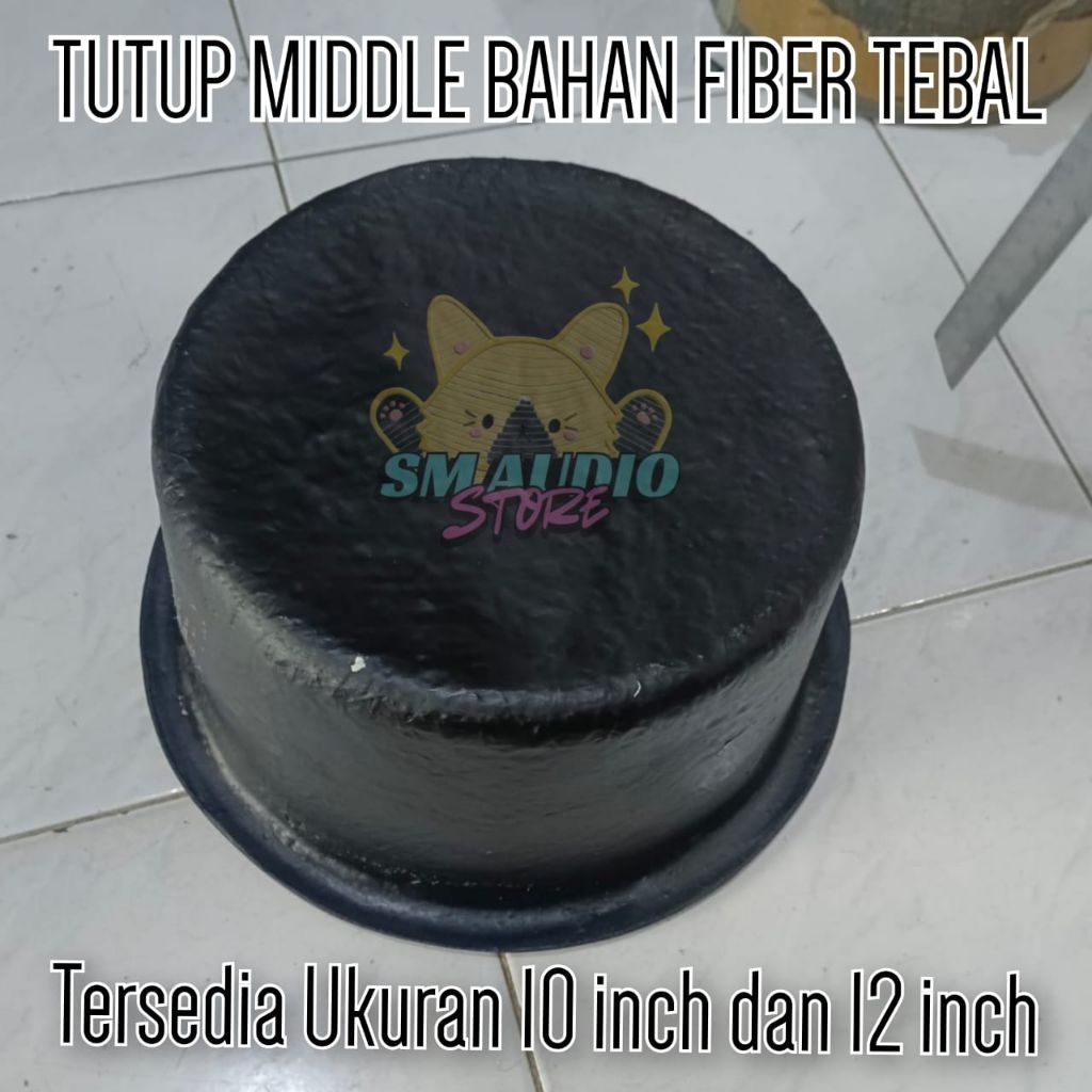 Tutup middle 12 inch bahan fiber tebal / Panci horn middle 12 in