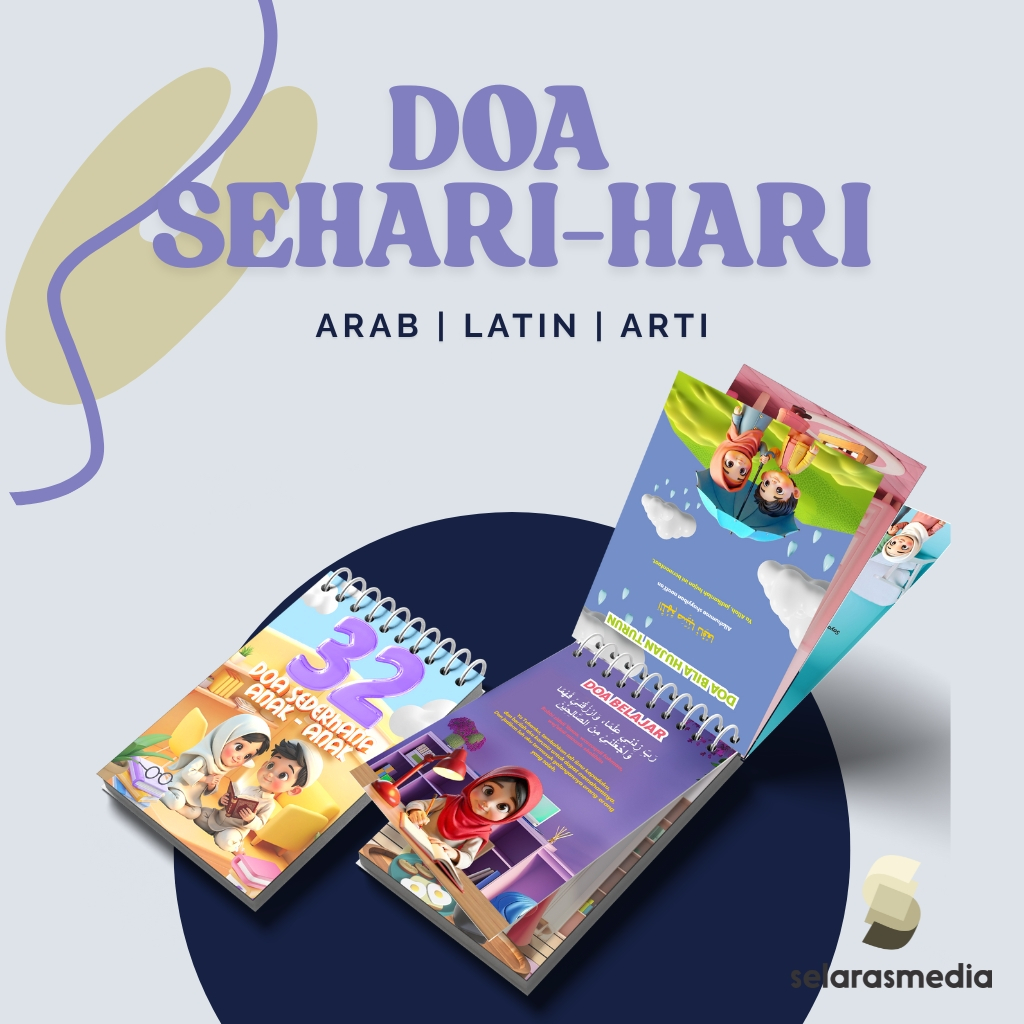 DOA SEDERHANA HARIAN | DOA SEHARI HARI | BUKU DOA ANAK | BUKU DOA SPIRAL