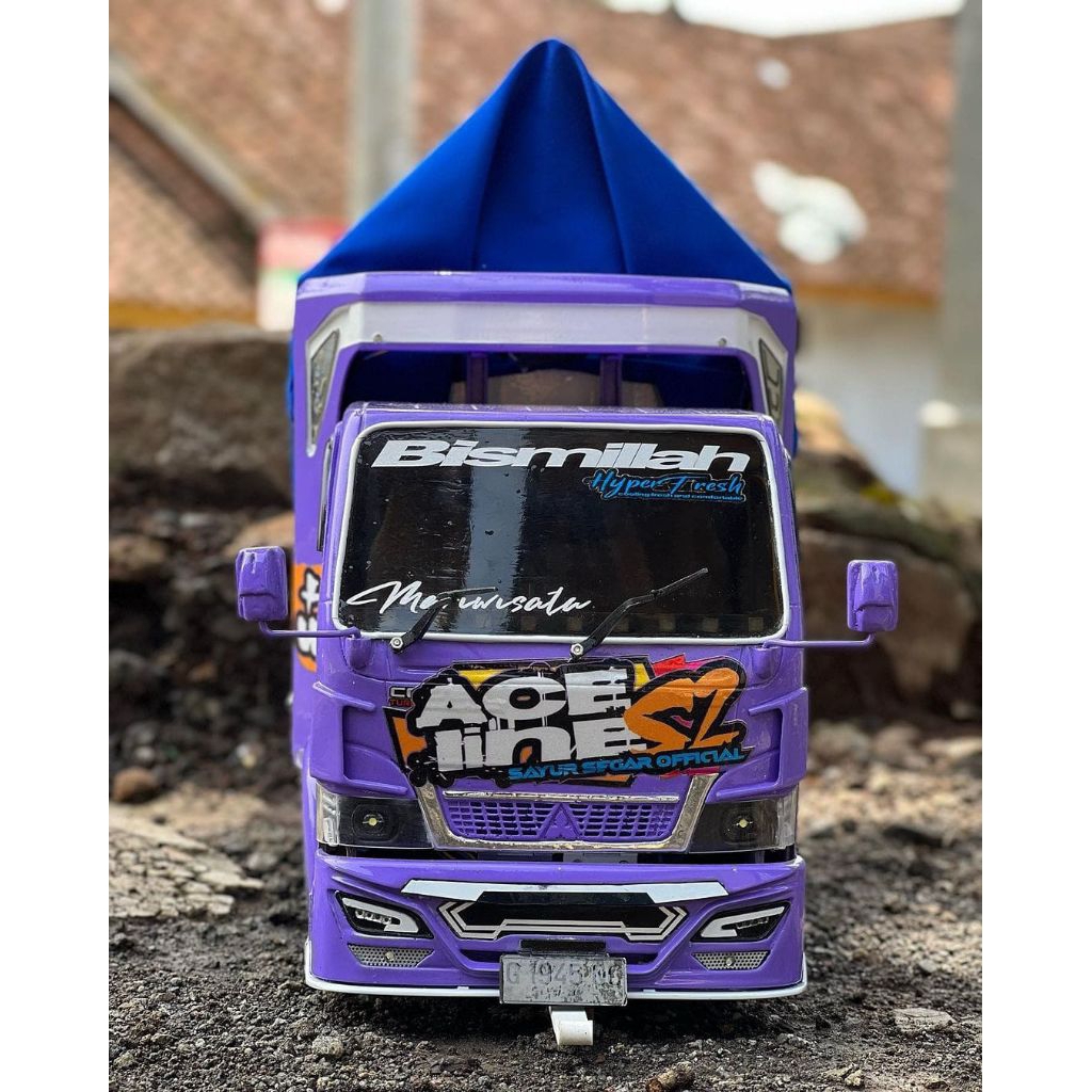 Mainan Anak Miniatur Truk Oleng Kayu Keren Full Variasi