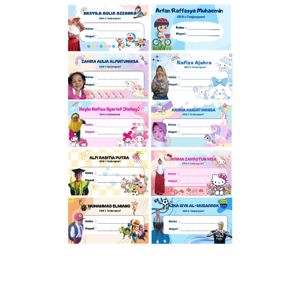 

stiker buku | stiker nama buku | stiker nama.