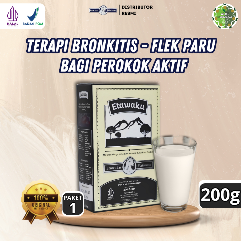 

Etawaku - Susu Terapi Bronkitis Flek Paru Cocok Untuk Perokok Aktif Sehatkan Paru Atasi Asma