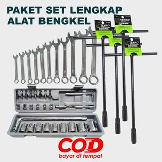 NEW Lengkap Paket Bengkel 1 Alat Motor Kombinasi Original Perlengkapan Full Lengkap Socket Tool