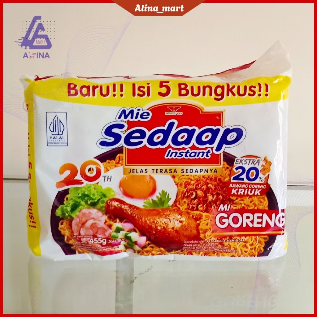 

Mie Sedap 1 Pack Isi 5 (Goreng & Soto)