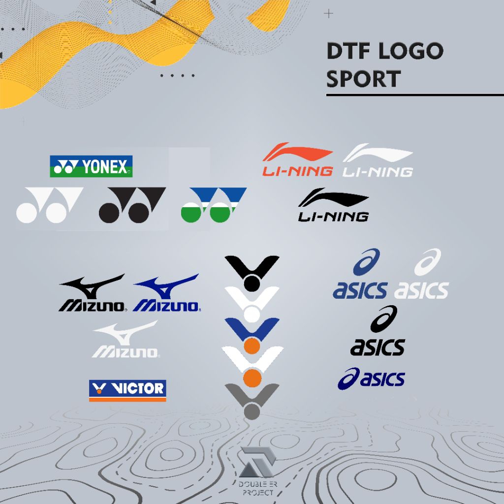 

Stiker Sablon DTF Logo Sport Badminton