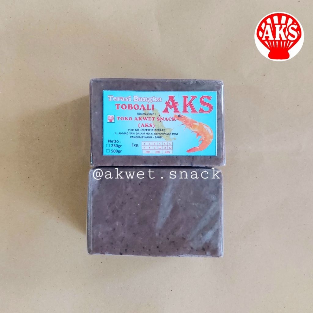 

Akwet Snack | Terasi Toboali SEDANG AKS 250gr makanan khas Bangka