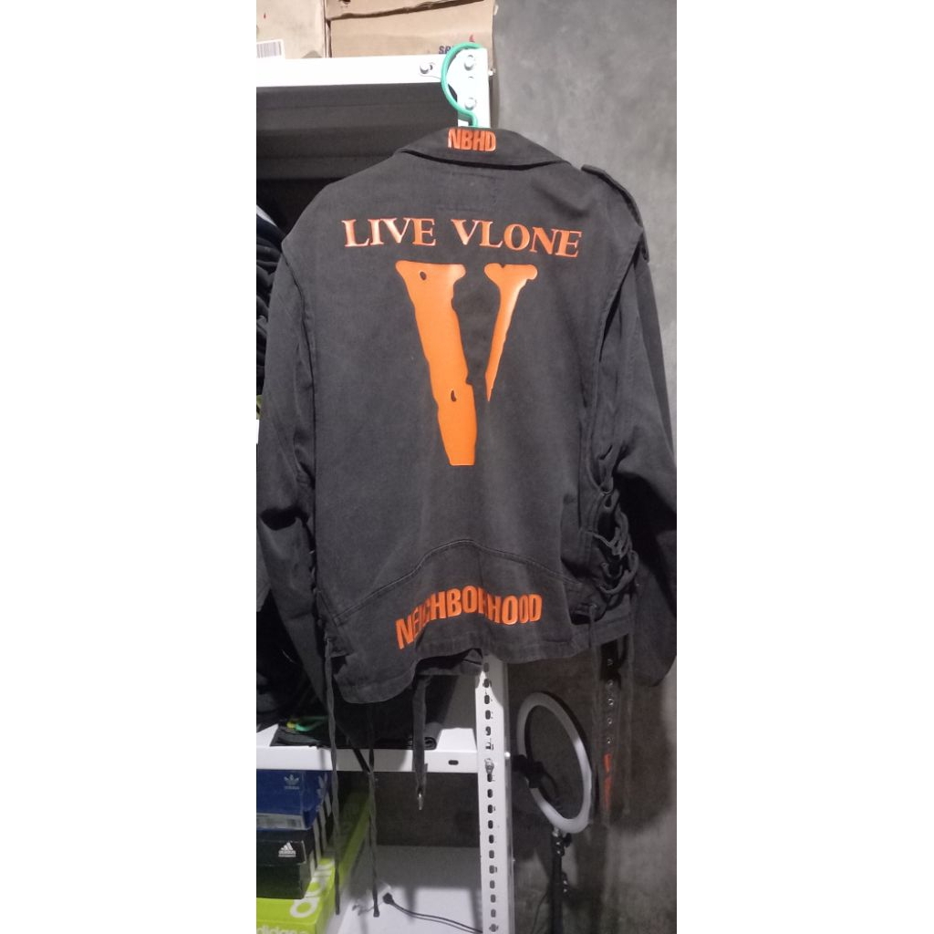 denim jaket vlone x neigberhood