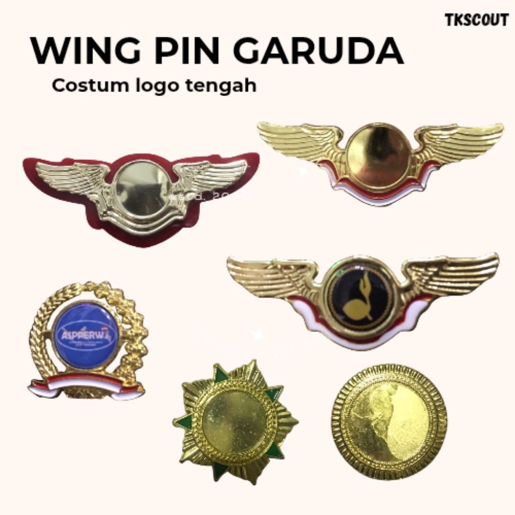 PIN WING GARUDA COSTUM