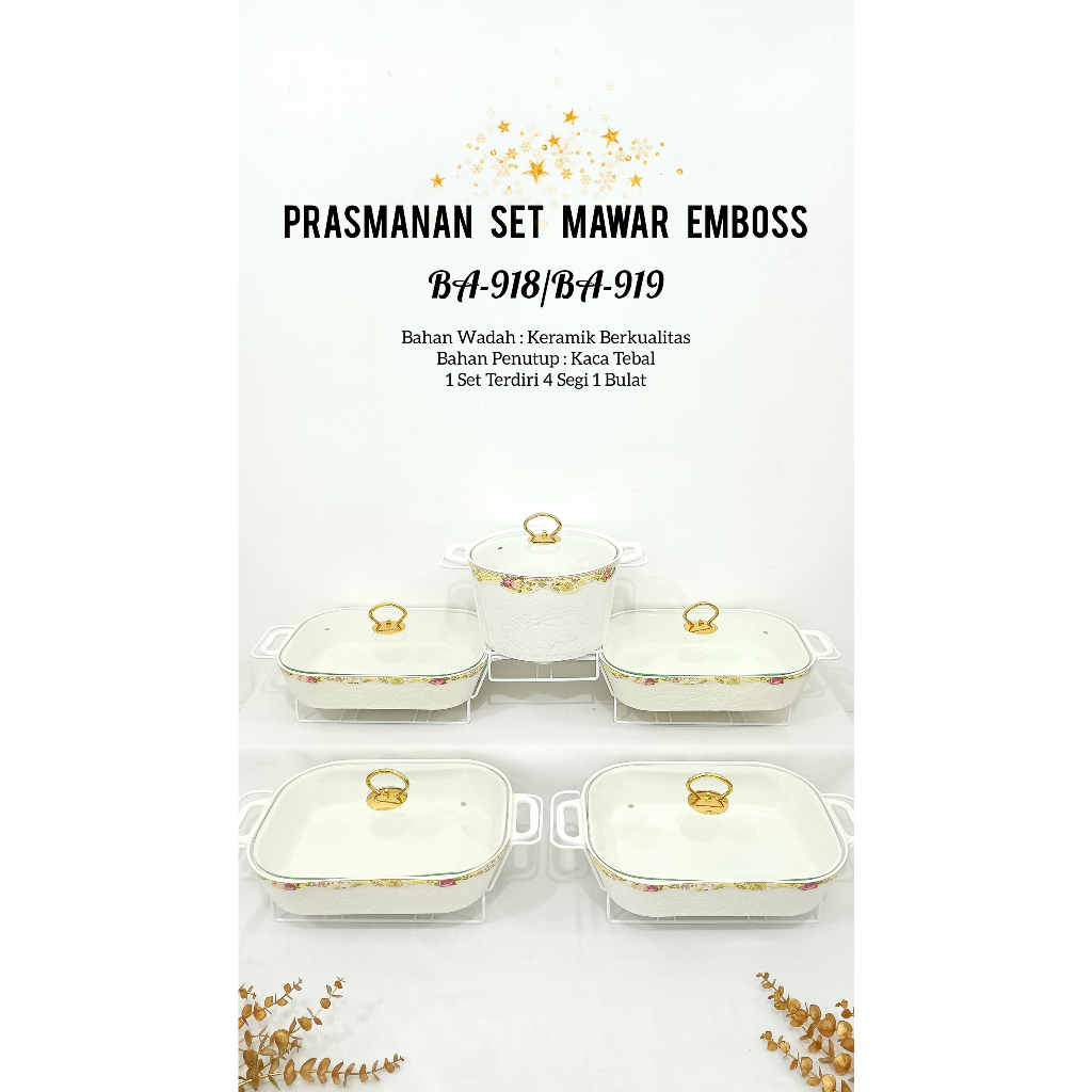 PRASMANAN VICENZA SET SULTAN EMBOSS MAWAR / MELATI / AYANA