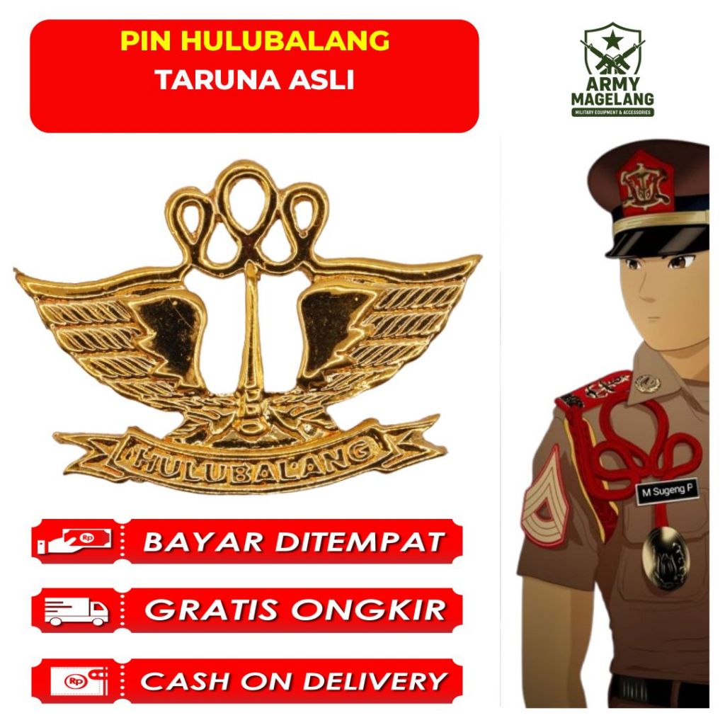 PIN HULUBALANG PDH TANCAP TARUNA AKMIL ASLI