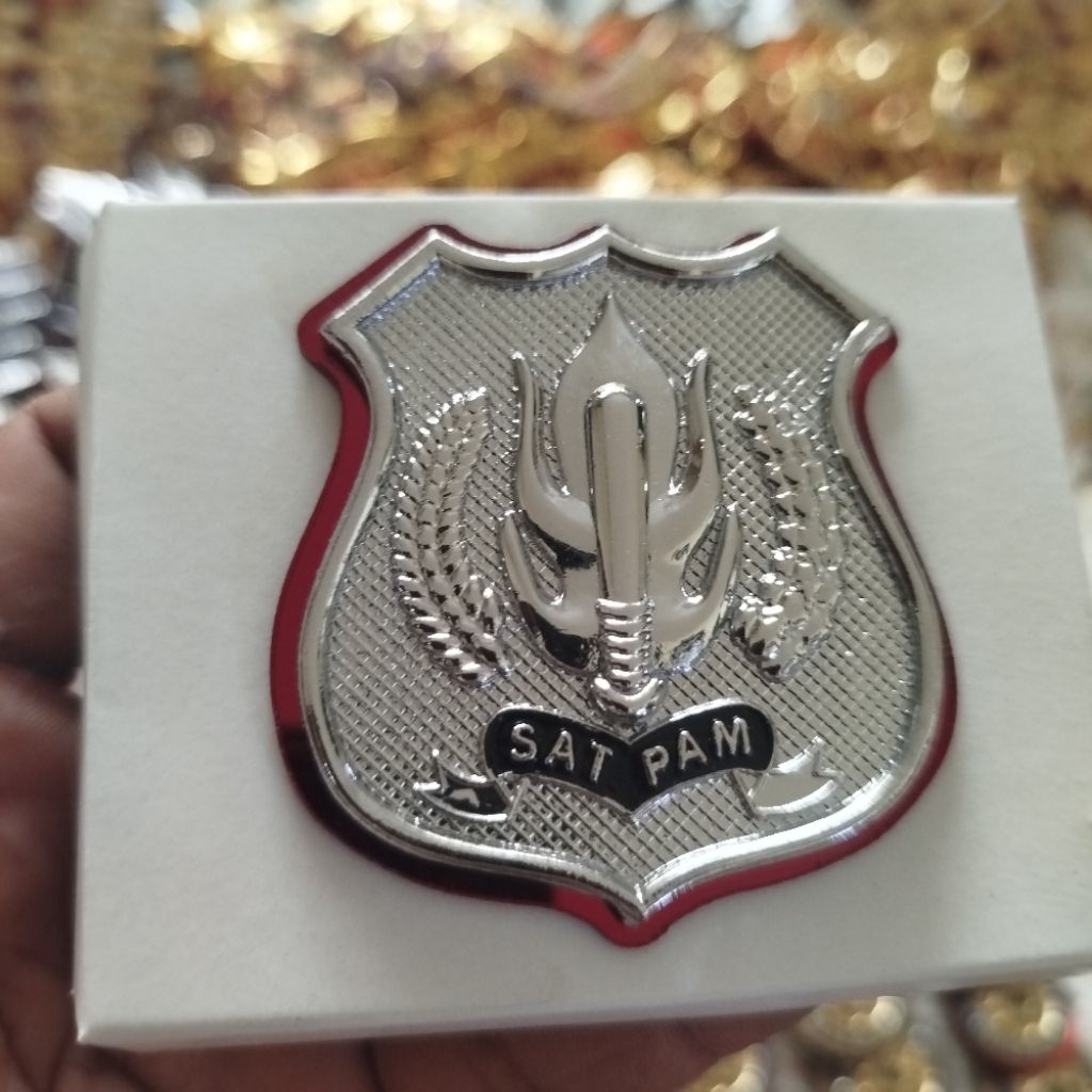 brevet wing pin kewenangan satpam dasar mika