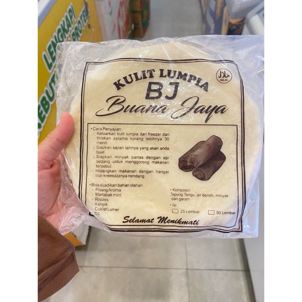 

Kulit Lumpia Bulat Buana Jaya isi 50 pcs