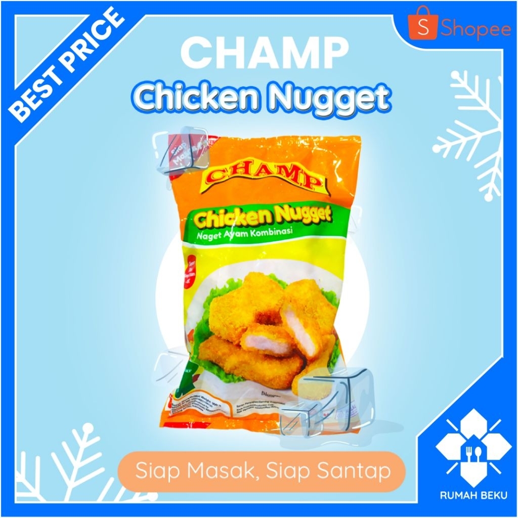 

Chicken Nugget Siap Goreng - Renyah & Gurih - 900gr | Rumah Beku