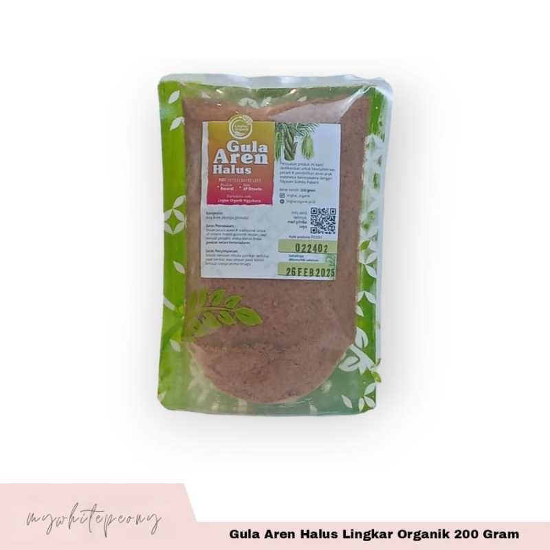 

[oddsolshop] pekanbaru/Lingkar Organik Gula Aren Halus Natural 200GR Organic Palm Sugar Pemanis