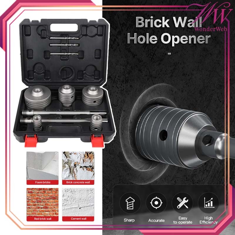 Mata Bor Lobang Tembok Set Mata Bor Hole Saw Serbaguna Mata Bor Pembolong Tembok Besar Mata Bor Hole