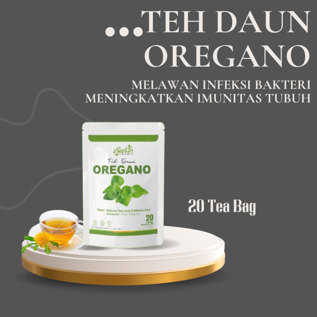 

Teh Oregano | Daun Oregano | Oregano Leaf Tea Isi 20 Tea Bag