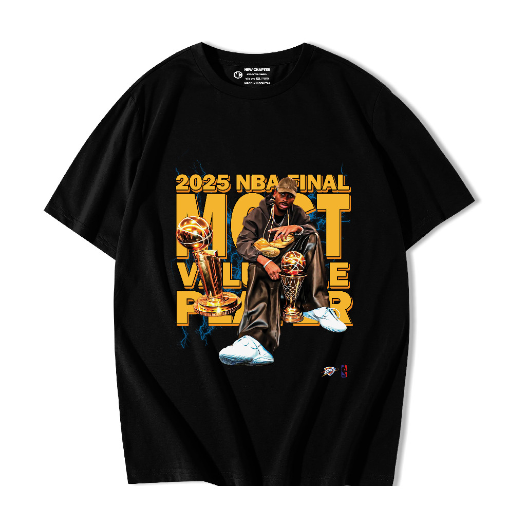KAOS BASKET " SHAI NBA NBA FINAL 2025 MVP " / KAOS NBA / COTTON 24S / KAOS PRIA / KAOS PREMIUM