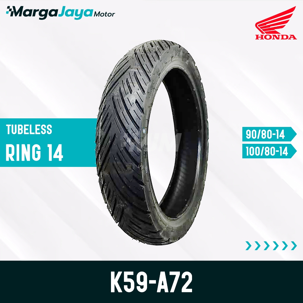Ban AHM HONDA FEDERAL A72 TL Ring 14 90/80-14 100/80-14 Ban Motor Tubeless