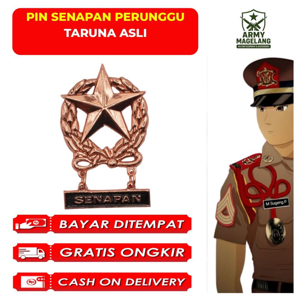 PIN SENAPAN PERUNGGU TARUNA AKMIL ASLI