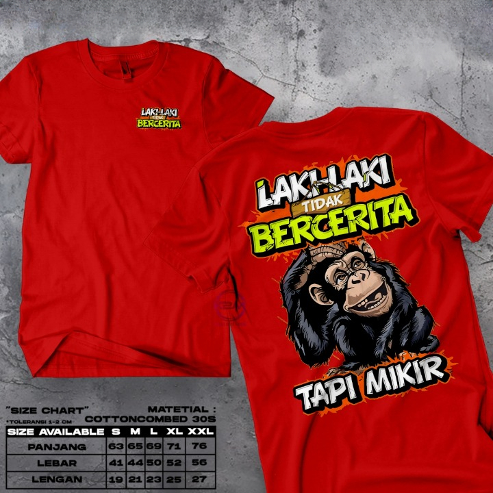 Kaos Distro Laki-laki Tidak Bercerita Tapi Mikir Baju Kaos Pria Kaos Racing Kaos Viral Tiktok Kaos U