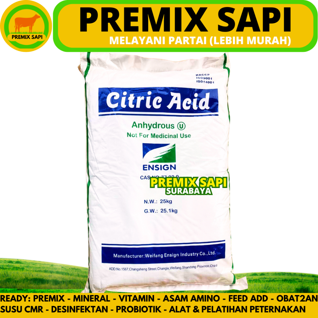 

CITRIC ACID ANHYDROUS 250 Gram 100 Gram - Citroen Asam Sitrat - Asam Sitrun Food Grade - Kemasan 250 Gram dan 100 Gram