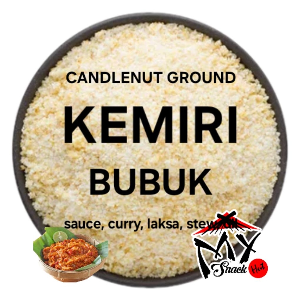 

KEMIRI BUBUK 250GR CANDLENUT GROUND POWDER CANDLE NUT REMPAH BUMBU DAPUR MASAK SAMBAL KARI SUP LODEH