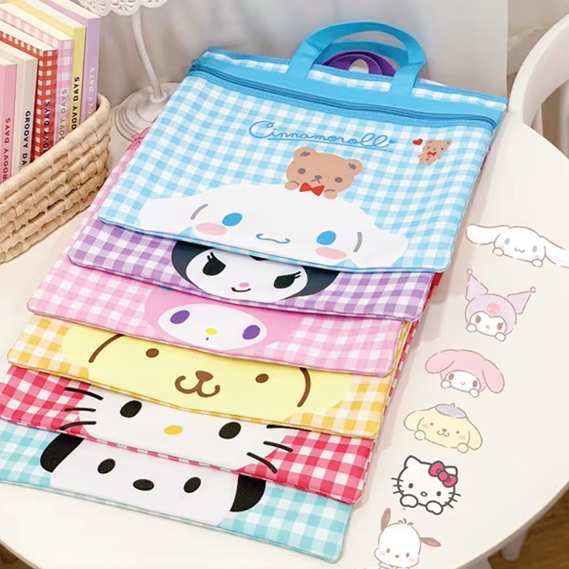 

TAO Tas Folder Map Buku File Storage Serbaguna, Tas Les/Kursus 18 motif Sanri* & Friends