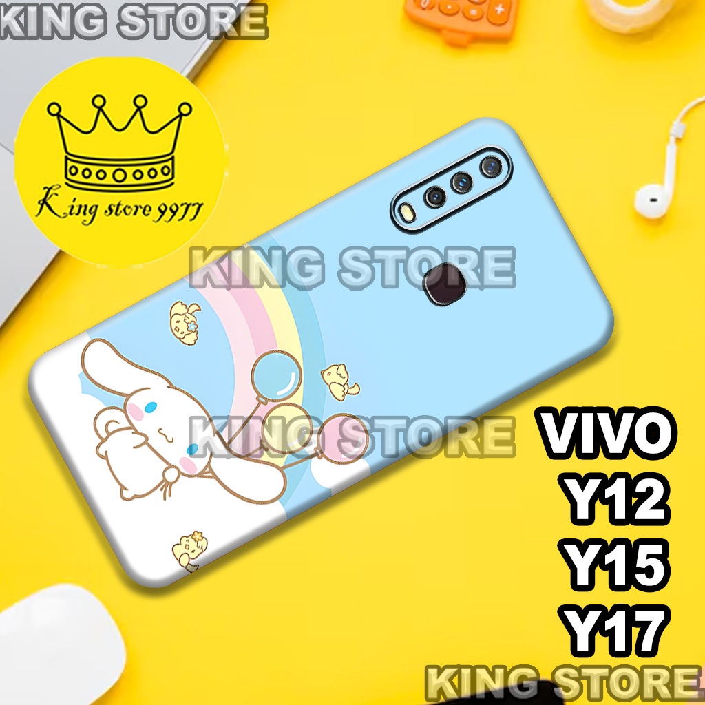 (KS16)  Softcase karet untuk VIVO Y12 - Y15 - Y17 Motif gambar karakter Lucu/casing VIVO Y12 - Y15 -